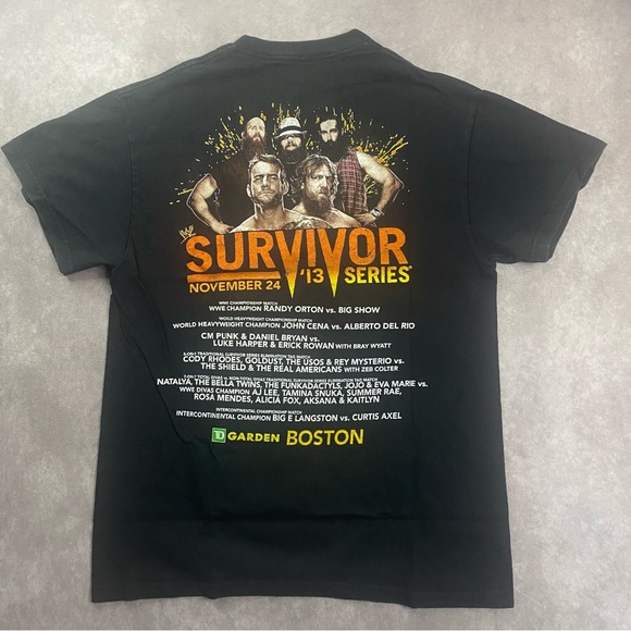 2013 WWE Survivor Series PPV Event Promo Graphic T-Shirt Size Medium Wrestling - Picture 7 of 16